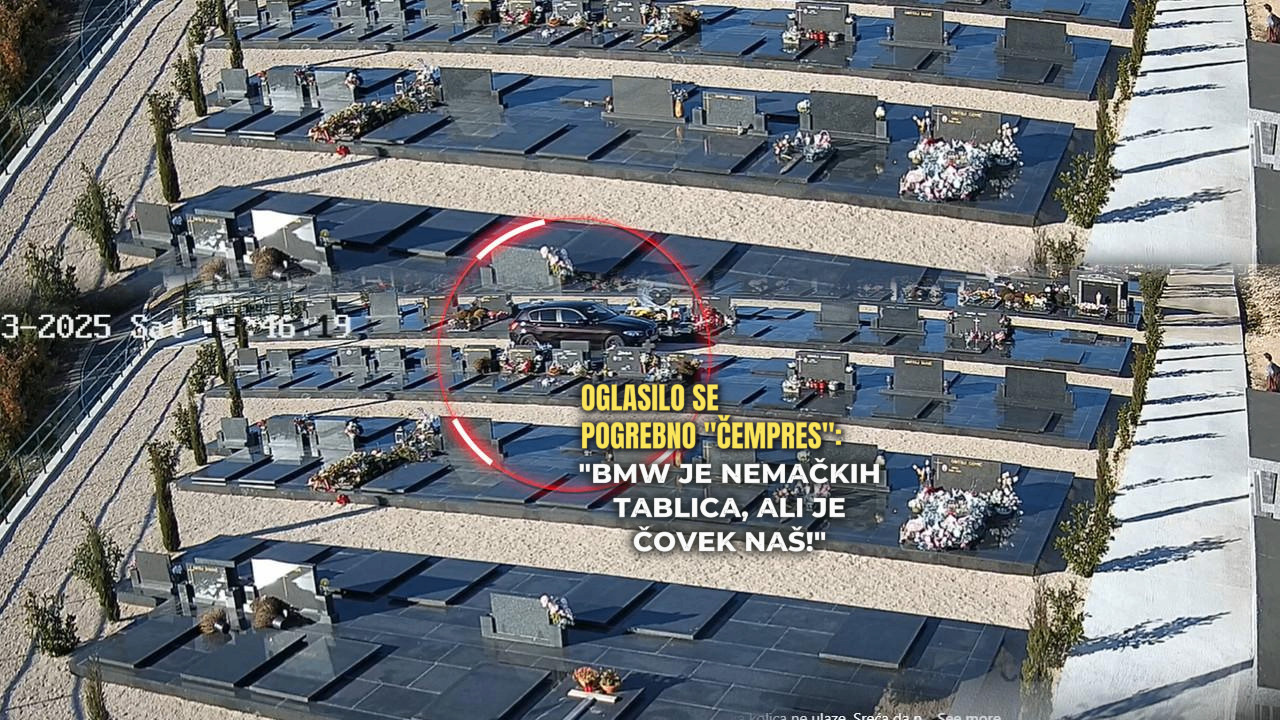 DNO DNA: Vozio "BMW" po groblju, da parkira što bliže (VIDEO)
