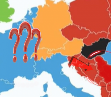 СРБИЈА У ЦРВЕНОМ Међу "тежима"! Карта ЕВР изазвала расправе