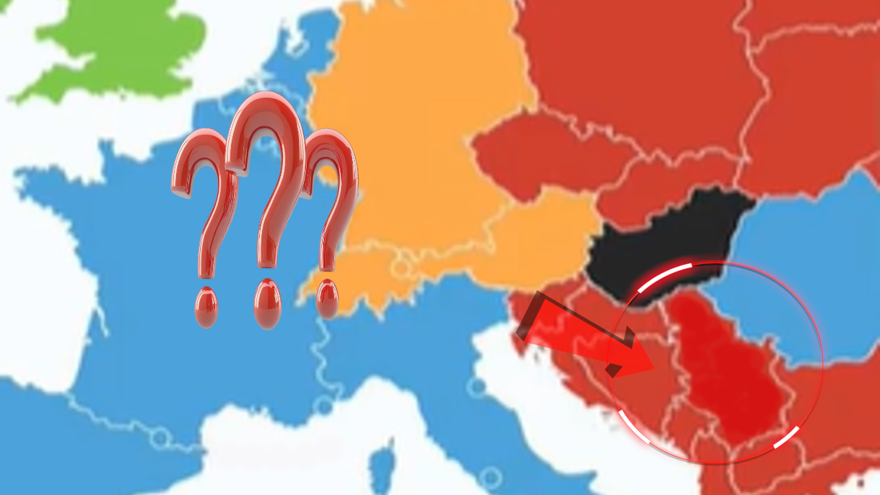 SRBIJA U CRVENOM Među "težima"! Karta EVR izazvala rasprave