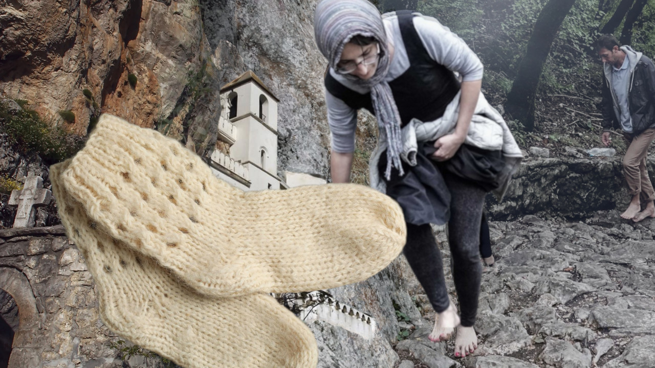 Зашто верници на Острог носе беле ВУНЕНЕ ЧАРАПЕ?