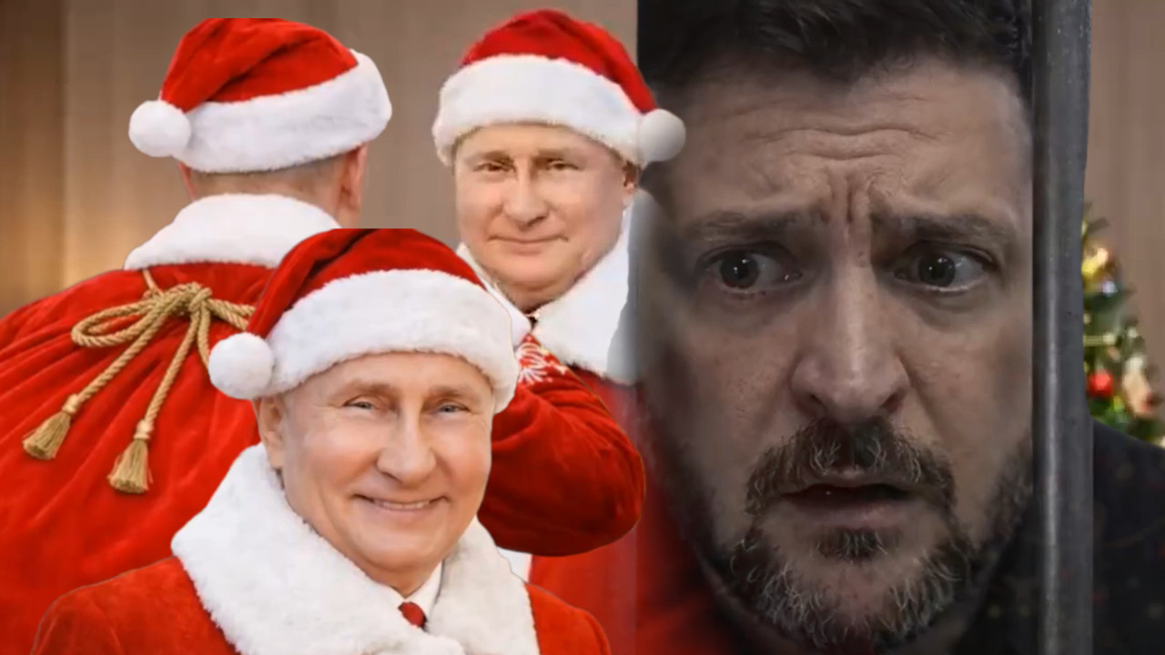 ZELENSKOM LISICE I ZATVOR: Rusi objavili - Putin Deda Mraz