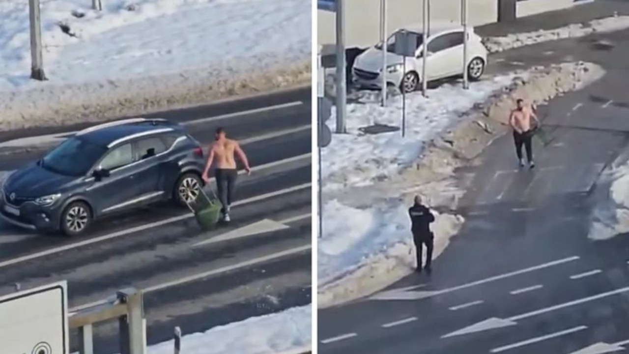 SA SOBOM VUKAO STOLICU: Bežao od policije GO DO POJASA!