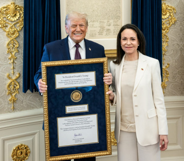 OGLASIO SE NOBELOV KOMITET: Mačado Trampu dala njenu nagradu