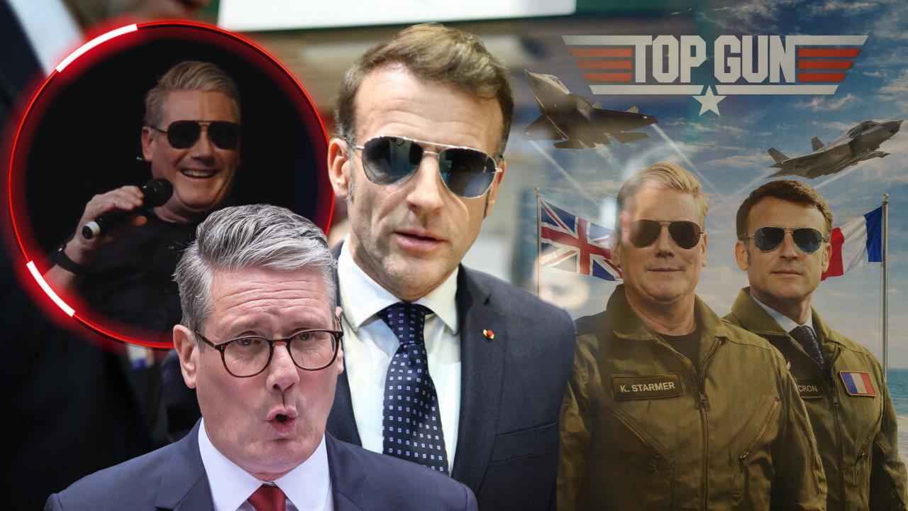 "ПРИЧАЈ СА МНОМ, ГУСКО!" Страмер пецнуо Макрона због наочара