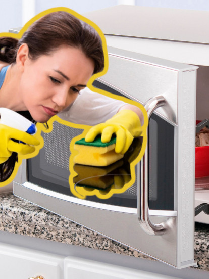 БЕЗ РИБАЊА: Трик за чишћење микроталасне - блистаће као нова