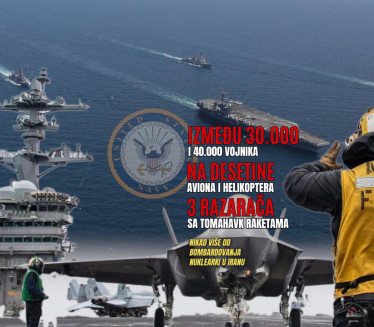 Ameri ušli u vode Bliskog istoka, jače od bombardovanja Irana