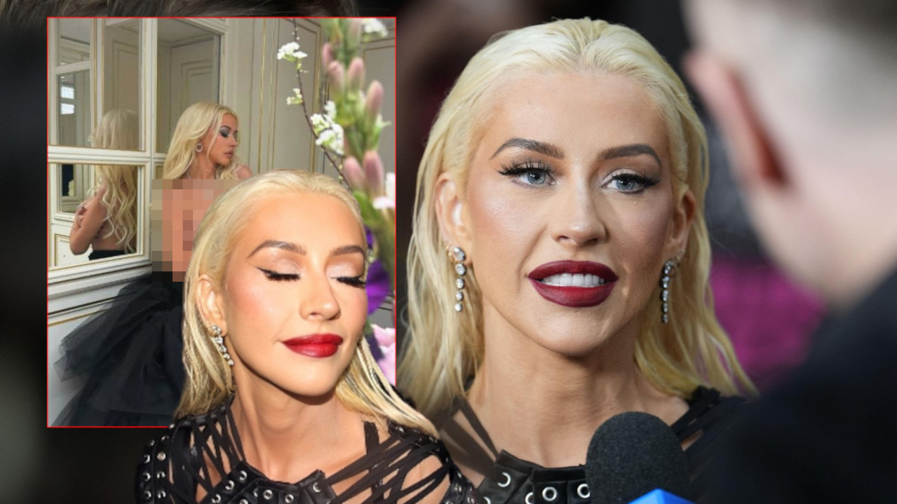 KADAR ZAPALIO SVET Agilera u TOPLESU, na telu samo dijamanti