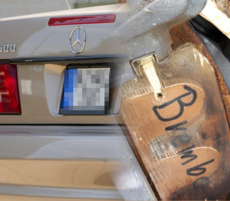 Kupio polovni mercedes,dobio DRVENE KOČNICE i poruku na njima