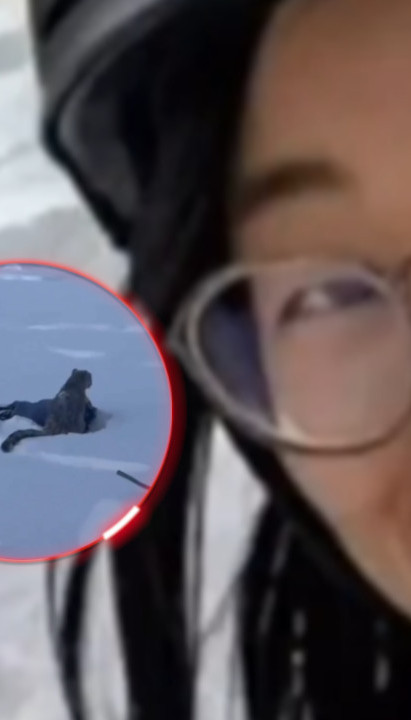 Ово је СЕЛФИ жене пре него што ју је напао снежни леопард