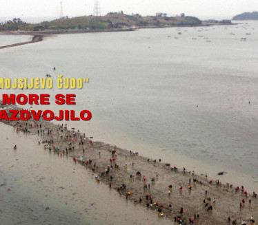 "МОЈСИЈЕВО ЧУДО": Море се РАЗДВОЈИЛО, драстично опао ниво