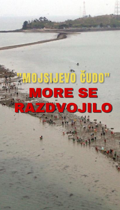 "MOJSIJEVO ČUDO": More se RAZDVOJILO, drastično opao nivo