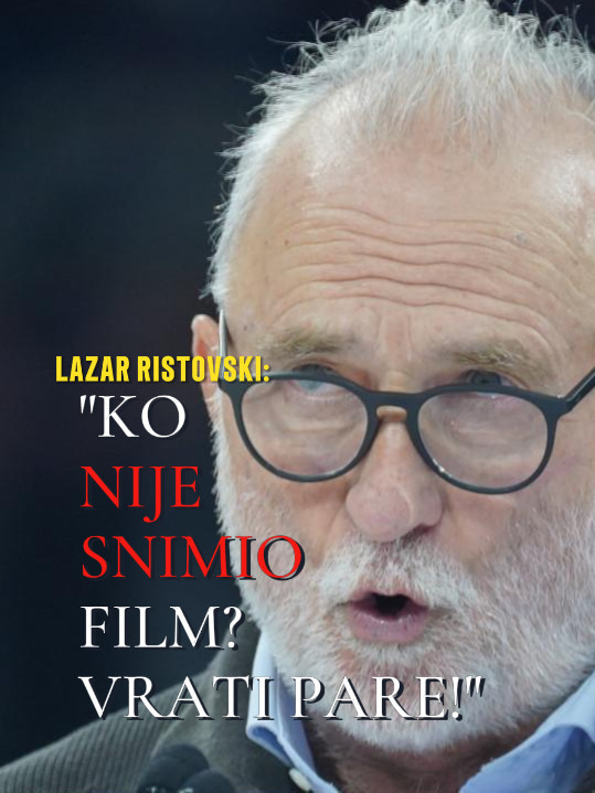 RISTOVSKI NEĆE DA ĆUTI "Ko nije snimio film? Vrati pare!"