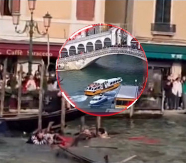 HAOS U VENECIJI: Gliser bez kontrole kosio gondole i turiste