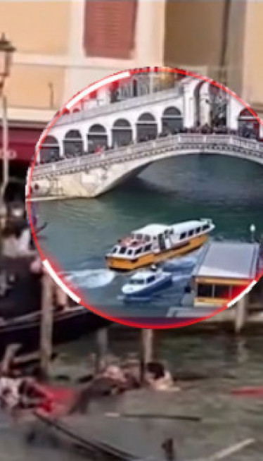 ХАОС У ВЕНЕЦИЈИ: Глисер без контроле косио гондоле и туристе