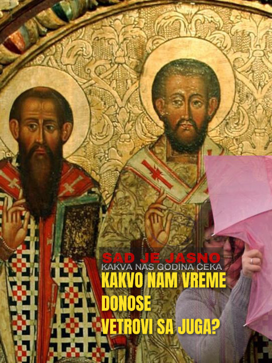 JUŽNI VETAR DUVAO NA 3 JERARHA Jasno je kakva će biti godina