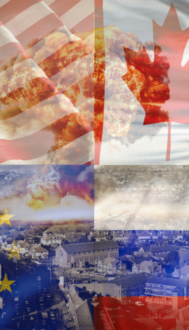 ЗАПАД СТРАХУЈЕ ОД РАТА Канађани се боје САД, а Европа Русије