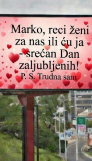 ШОК ЗА ДАН ЗАЉУБЉЕНИХ: "Марко, трудна сам - реци жени"