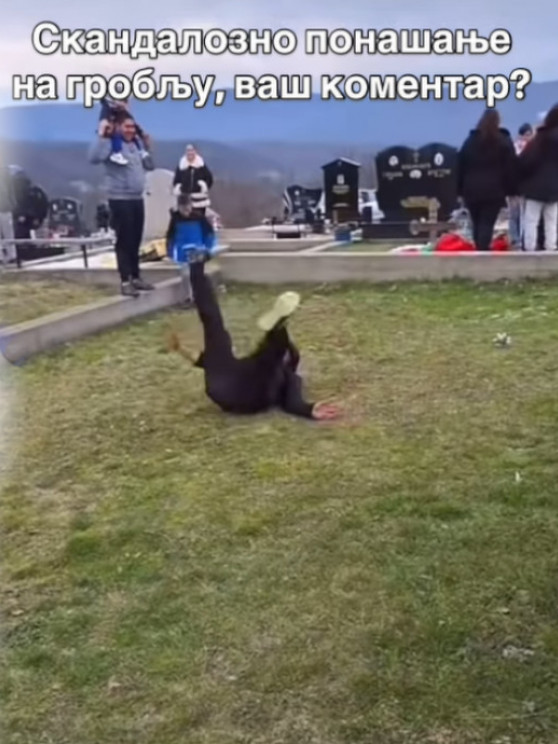 СРАМОТА НА ЗАДУШНИЦЕ Шта је мушкарац радио на гробљу (ВИДЕО)