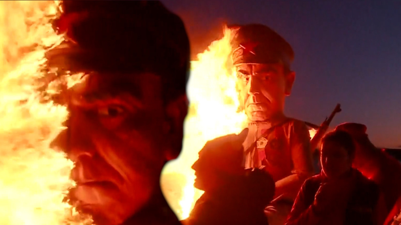 Хрвати спалили Павелића и Тита (ФОТО)