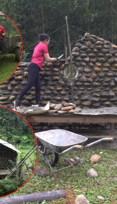 ŽENA ZMAJ! Sama sagradila sebi KUĆU - kamen po kamen