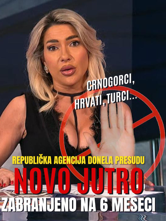 ZABRANJENA JOVANA JEREMIĆ: 6 meseci bez "Novog jutra"