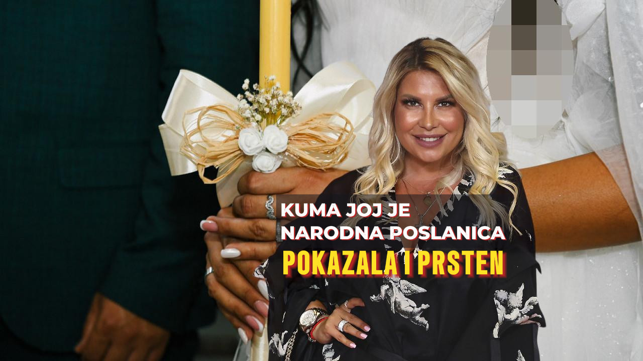 FOTKA SA VENČANJA: Vidite Deu - kuma joj narodna poslanica