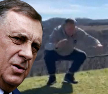 ŠTA JE TO? Dodik snimljen kako radi čučnjeve (VIDEO)