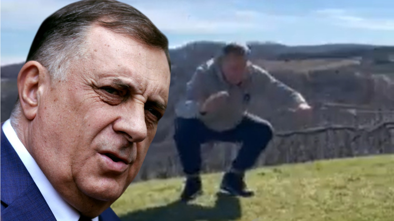 ŠTA JE TO? Dodik snimljen kako radi čučnjeve (VIDEO)
