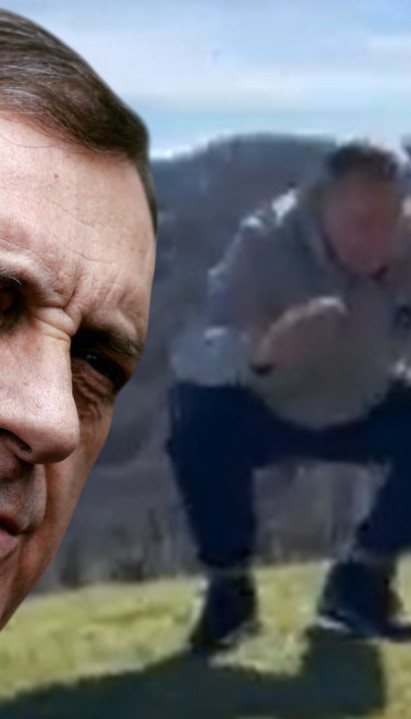 ШТА ЈЕ ТО? Додик снимљен како ради чучњеве (ВИДЕО)