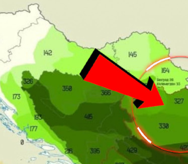 NOVA KARTA BALKANA Preko nje brojke, Srbija obojena u ZELENO?