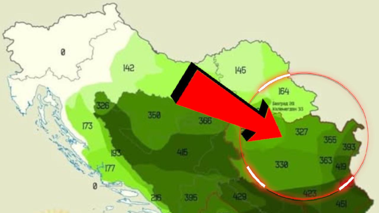 NOVA KARTA BALKANA Preko nje brojke, Srbija obojena u ZELENO?