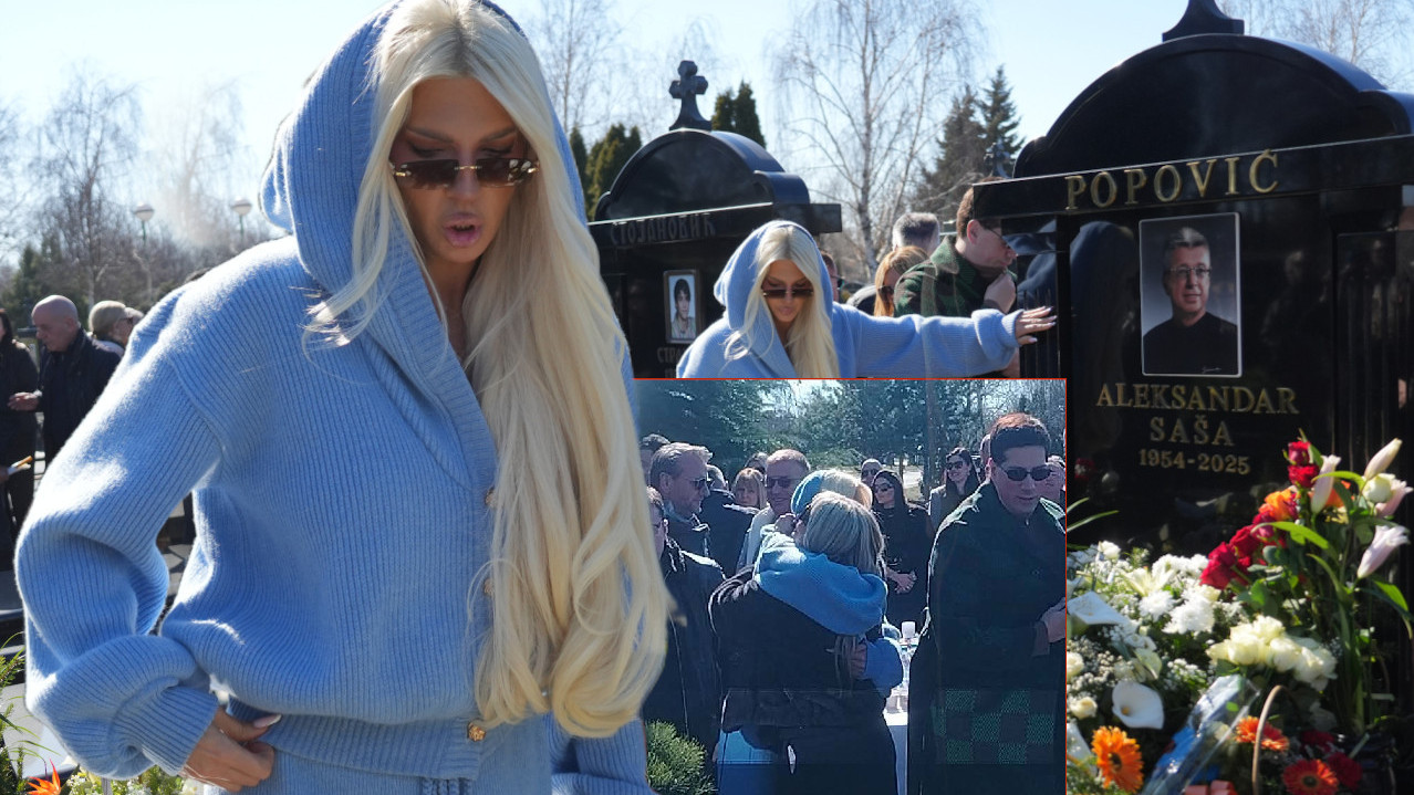 SLOMILA SE NA SAŠINOM GROBU: Karleuša pala Suzani u naručje