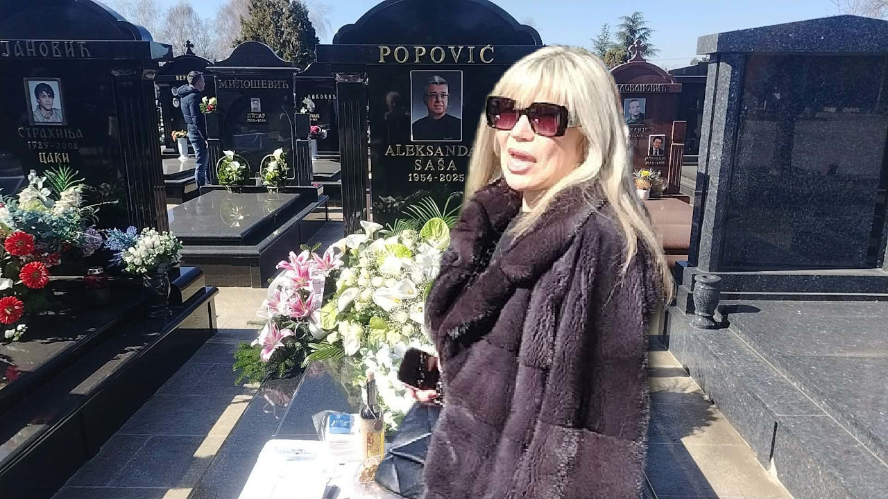 POMEN SAŠI POPOVIĆU: Suzana prva stigla na groblje