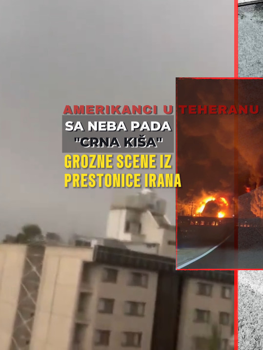 AMERI UŠLI U TEHERAN S neba pala CRNA kiša puna nafte(VIDEO)