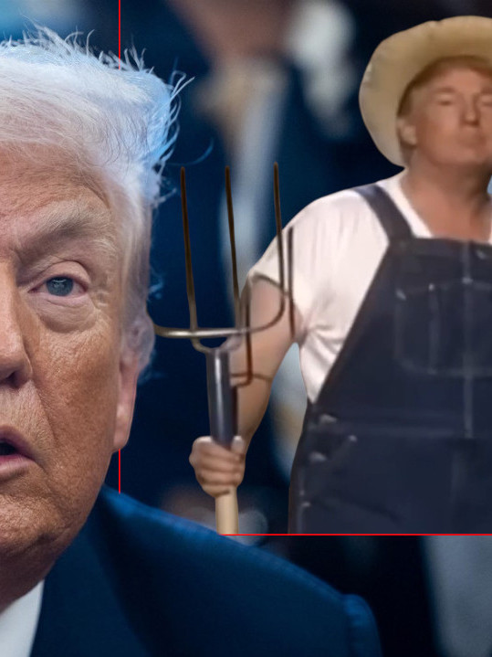 SVET TRLJA OČI I NE VERUJE: Snimak iz '05 - Tramp kao farmer