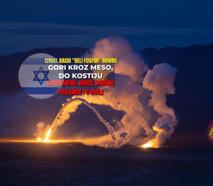 Gori kroz mišiće do kosti:"Izrael bacio 'beli fosfor' bombu"