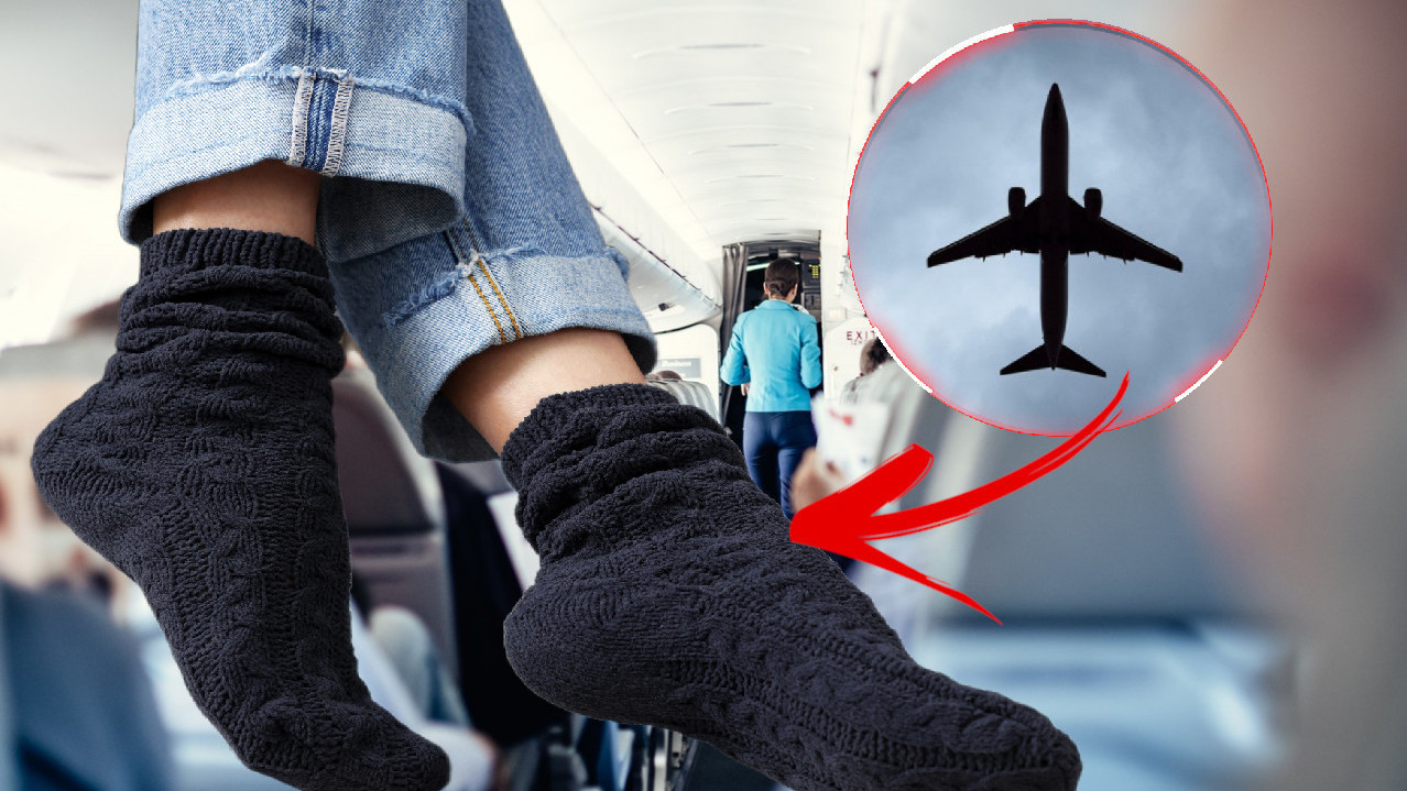 Zašto ne treba da nosite CRNE ČARAPE u avionu?