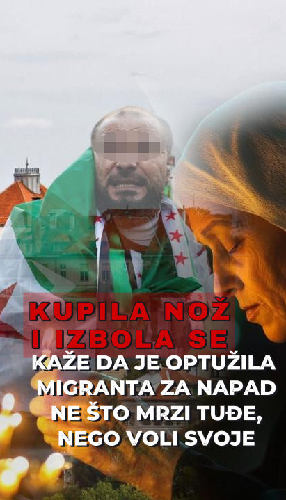 Часна сестра из ЗГ лагала да је избо мигрант,сама то урадила