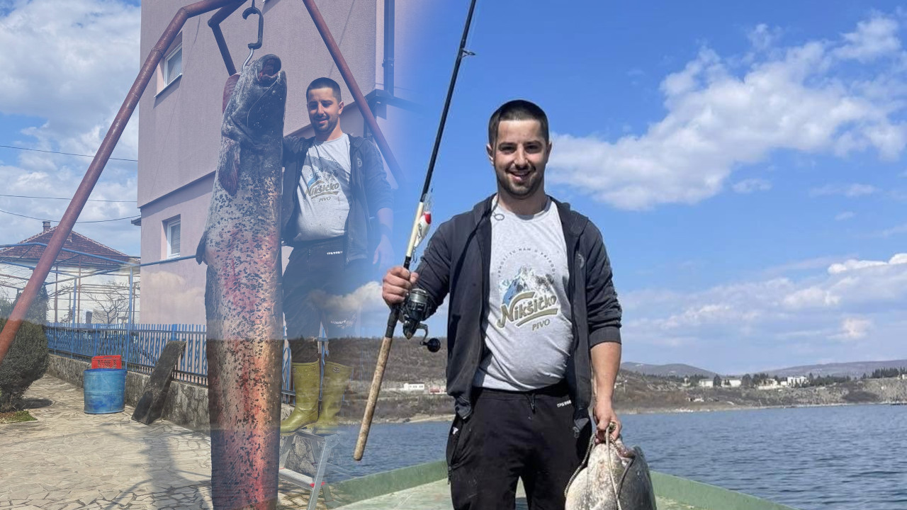 ЏИН НА ЈЕЗЕРУ ГДЕ ЖИВИ: Марко ухватио сома од 90кг,дуг 257цм