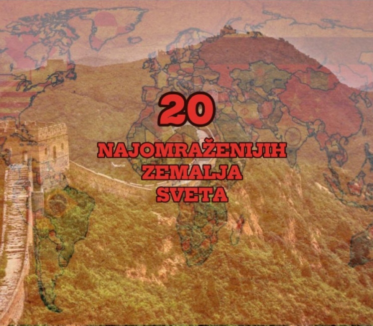 ТОП 20: Објављена листа НАЈОМРАЖЕНИЈИХ земаља света