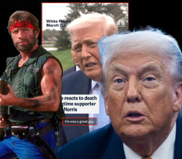 Tramp od novinara čuo za smrt Čak Norisa "Vau! Sjajan momak"