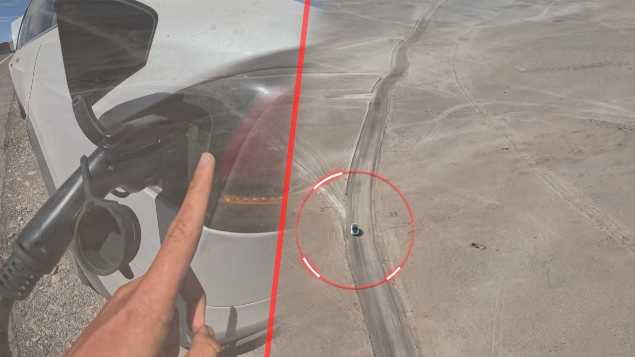 Ispraznila mu se baterija usred pustinje na električnom autu