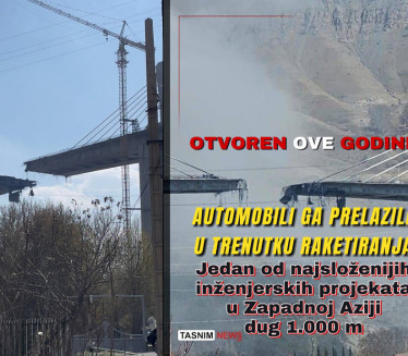 Погођен највиши мост на Блиском истоку - тек отворен (ВИДЕО)