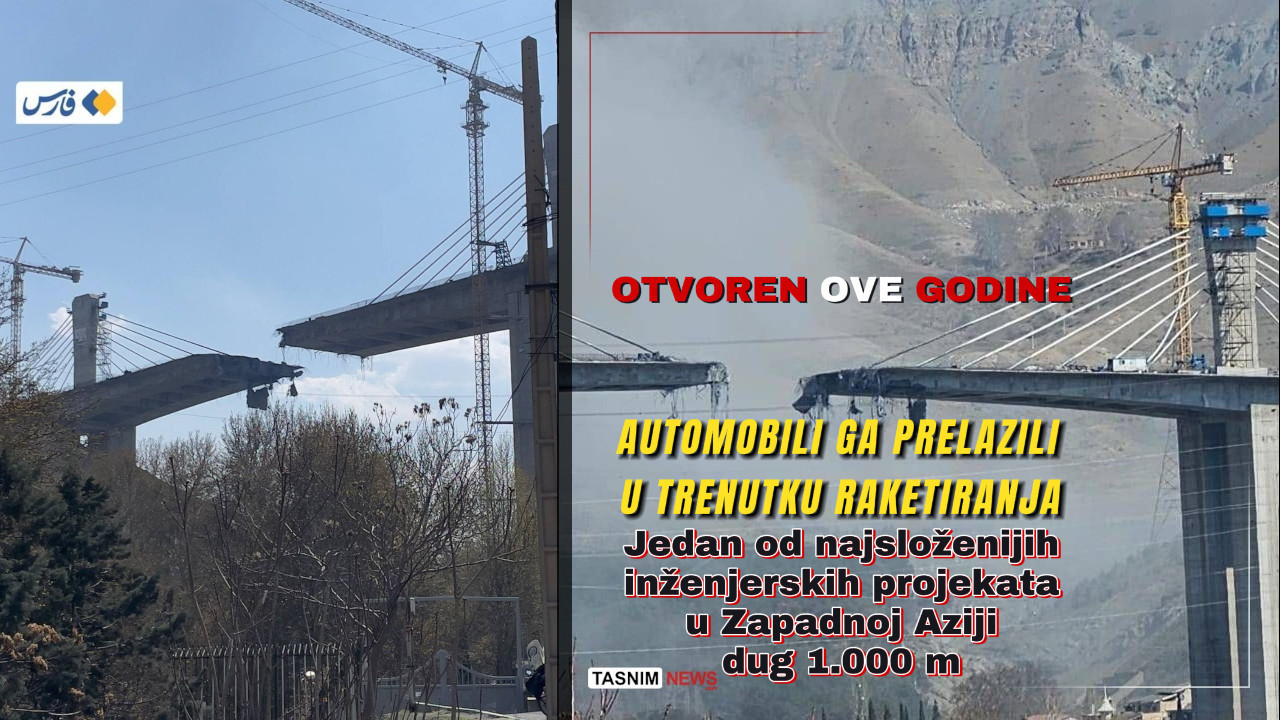 Погођен највиши мост на Блиском истоку - тек отворен (ВИДЕО)