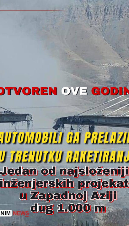 Погођен највиши мост на Блиском истоку - тек отворен (ВИДЕО)