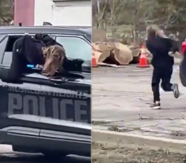 ПРИВЕЛИ ЈЕ,ОНА ИМАЛА ДРУГИ ПЛАН Спектакуларан бег у лисицама