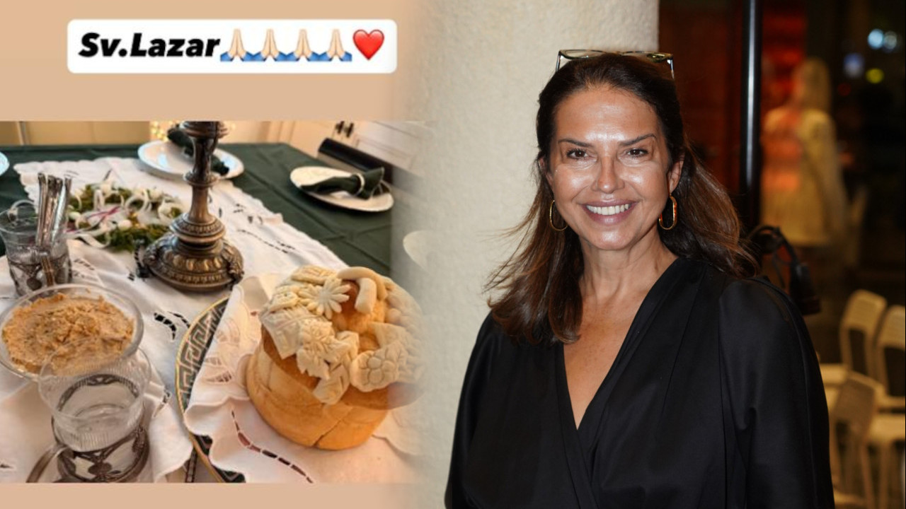 Видите како Наташа Нинковић обележава крсну славу (ФОТО)