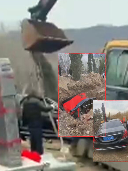 Zatrpali i "mečku": Bogataš sahranjen u luksuznom "mercedesu"