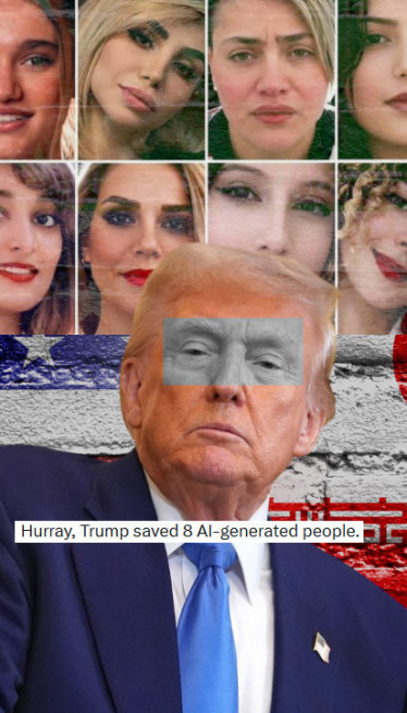 Tramp nasamaren: Likovao zbog puštanja Iranki, a one su AI?