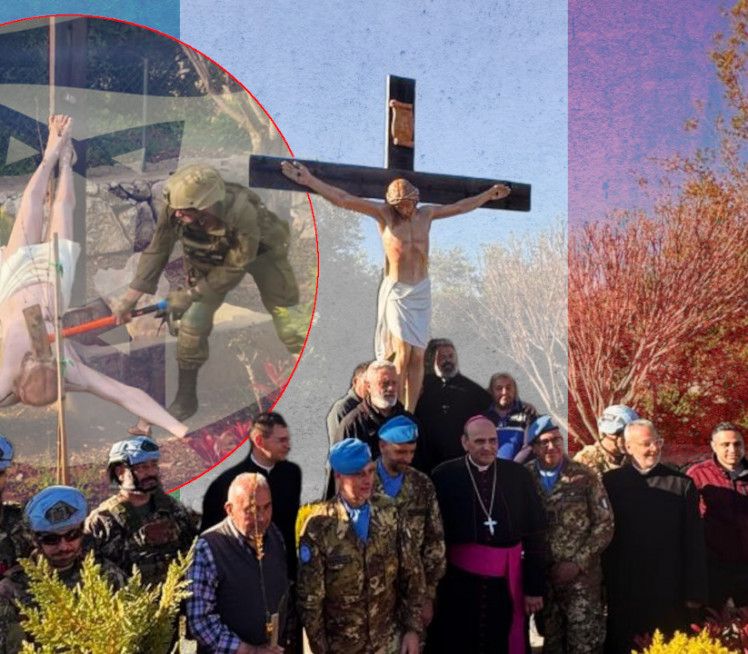 ИДФ уништио кип Исуса, Италијани поставили нови (ФОТО/ВИДЕО)